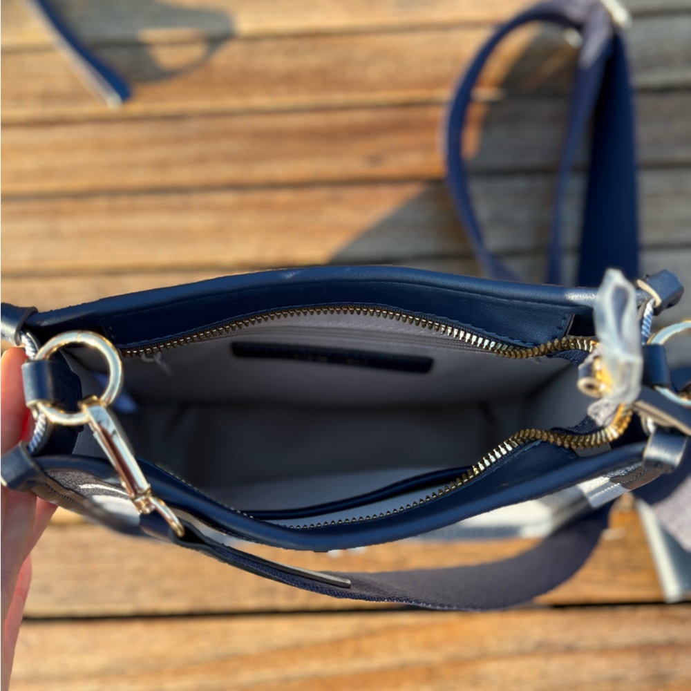 NWOT Nine West Nalini Medium Swing Blue Crossbody Bag | w/ Credit Card Holder | - Picture 12 of 16